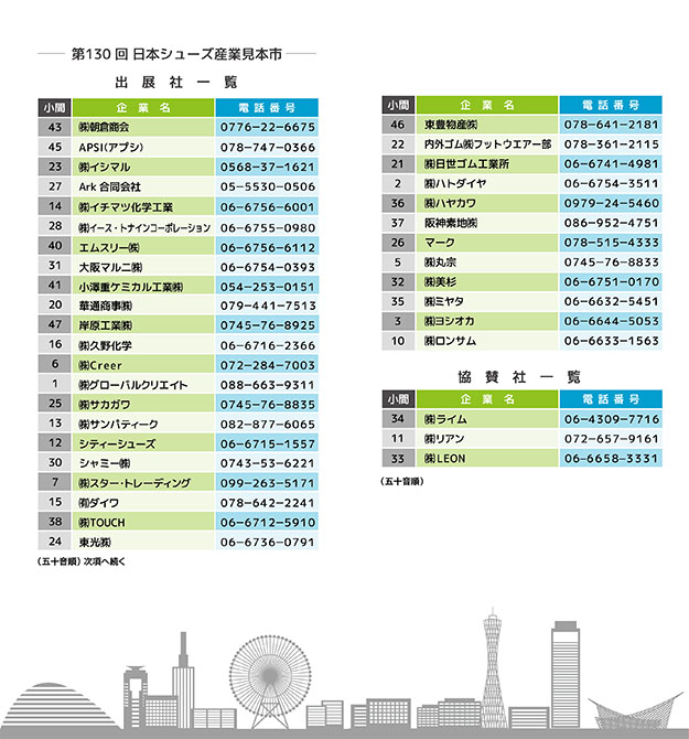 日本シューズ産業見本市(国際展示場3号館)